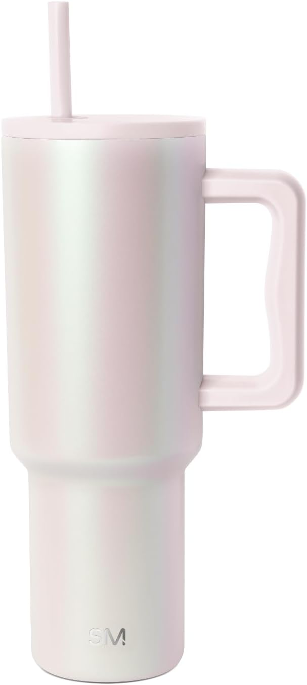 Tumbler with Handle and Straw | 40oz | 80s Mix | Trek Tumbler, Travel Mug | Insulated Water Bottle, Cupholder Friendly, Stainless Steel Cup | 80s Mix - Colors A