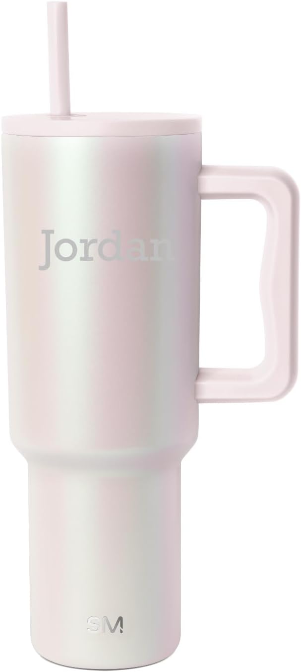Tumbler with Handle and Straw | 40oz | 80s Mix | Trek Tumbler, Travel Mug | Insulated Water Bottle, Cupholder Friendly, Stainless Steel Cup | 80s Mix - Colors A