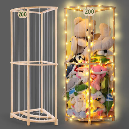 Sector Design Extra-Large Wooden Stuffed Animal Zoo Storage