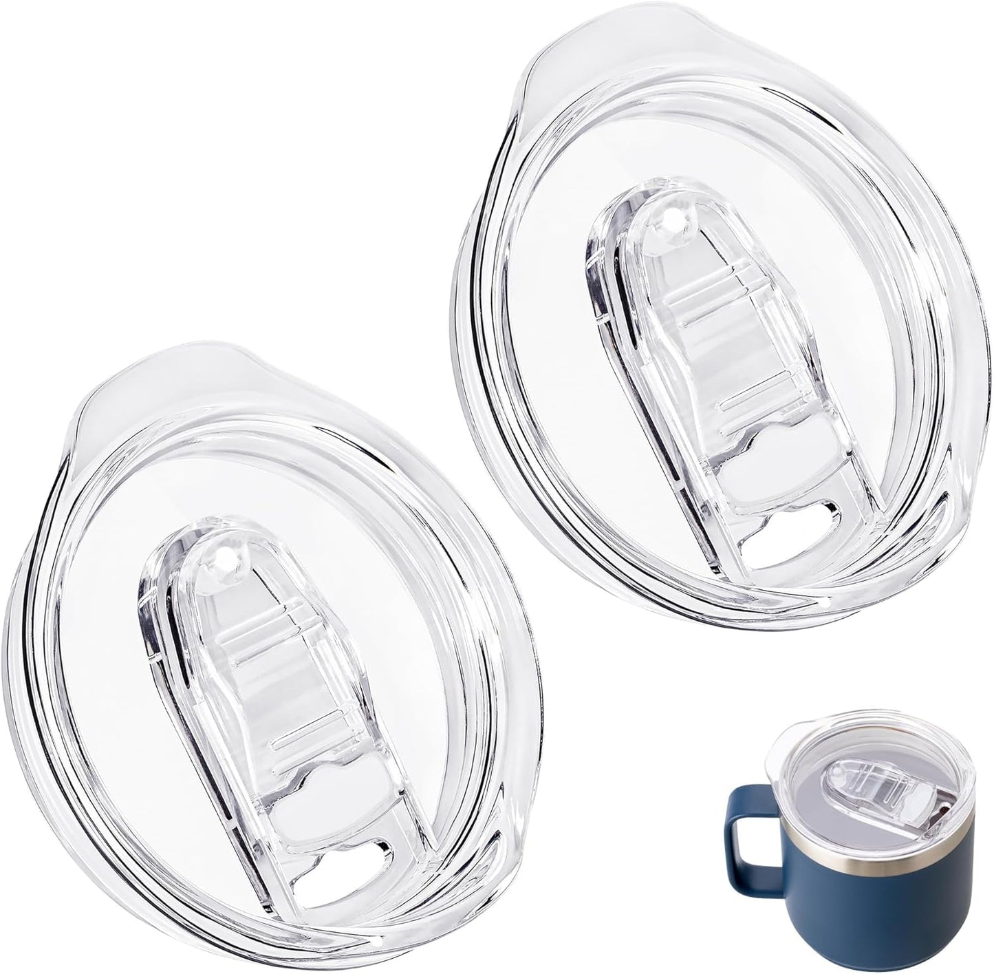 Replacement Tumbler Lids for YETI Rambler 14 oz Ceramic Lined Stackable Mug | Tumbler Lid for YETI 14oz, BPA Free Tritan Material, Dishwasher Safe, Spill Proof, Straw Friendly, for Office & Home Use