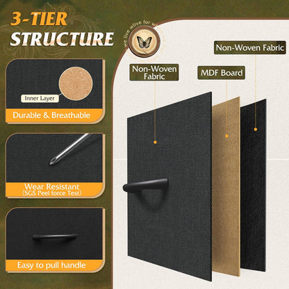 Tall Dresser for Bedroom, 7 Drawer Dresser, Black