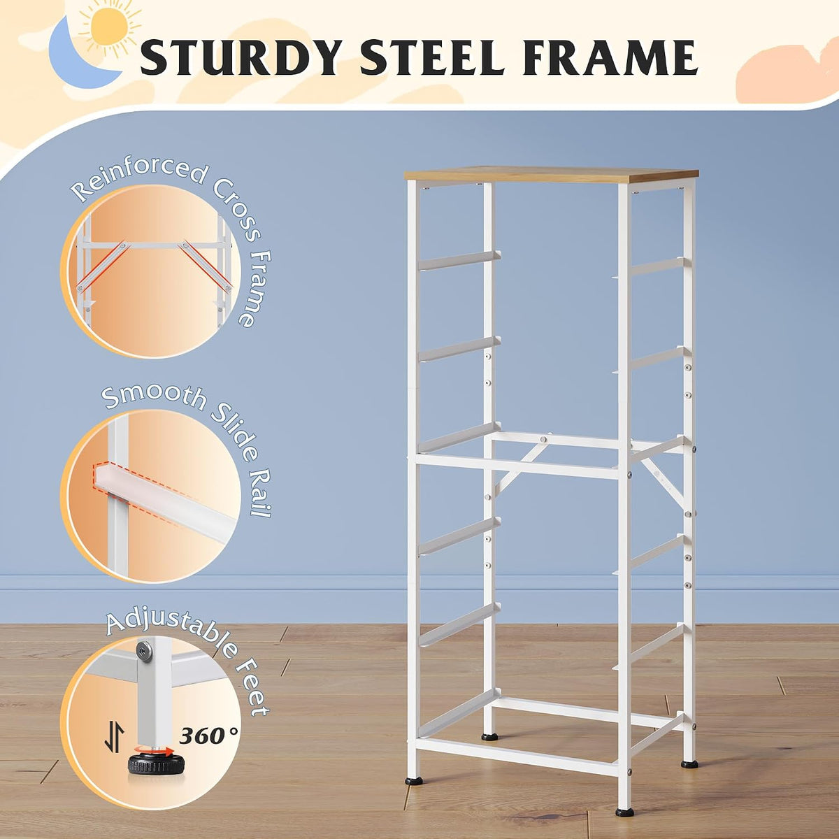 Tall Dresser for Bedroom, 7 Drawer Dresser, Black