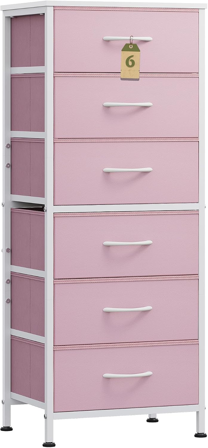 Tall Dresser for Bedroom, 7 Drawer Dresser, Black
