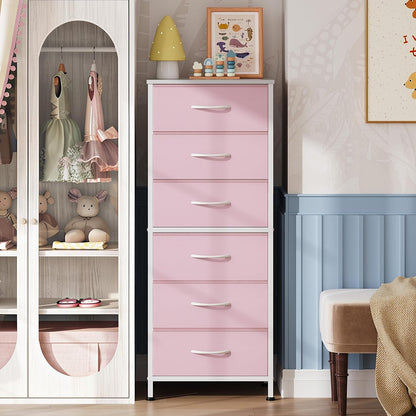 Tall Dresser for Bedroom, 7 Drawer Dresser, Black