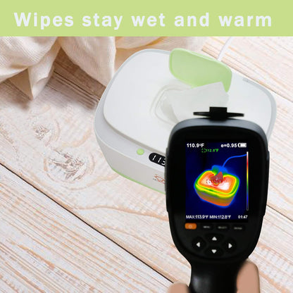 Wet Wipe Warmer and Dispenser - For Baby Wipes - BPA-Free - Includes Bonus Changing Pad