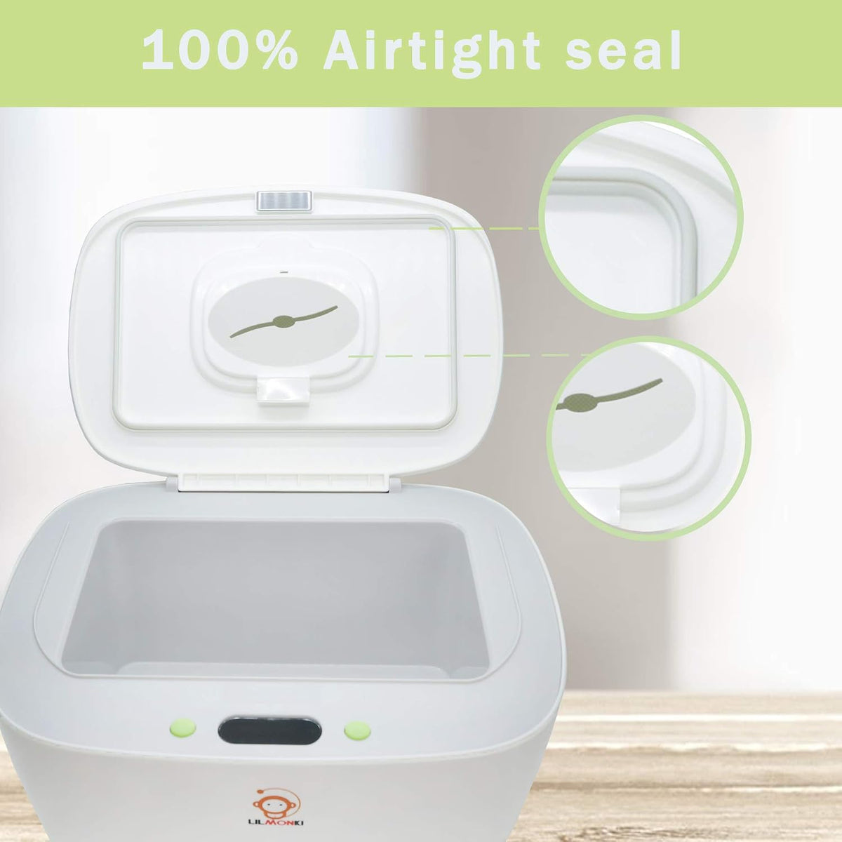 Wet Wipe Warmer and Dispenser - For Baby Wipes - BPA-Free - Includes Bonus Changing Pad