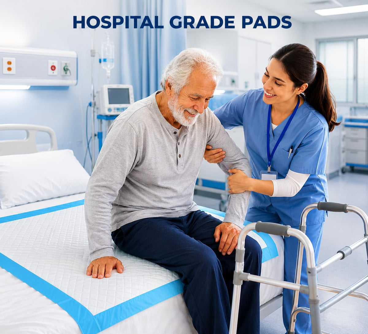 Pack 100 Disposable Baby Changing pad 18"x24" - Super Absorbent Soft & Durable Portable Changing Pad - Perfect for Use as Diaper Changing Pad, Underpads, Pets & for Everyday Essentials