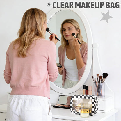 Diaper Bag Organizer Pouch Set,TSA Approved Toiletry Bag, Waterproof TPU Makeup Bag Set, Travel Organizer Bags for Women and Kids，Mothers Day Gifts
