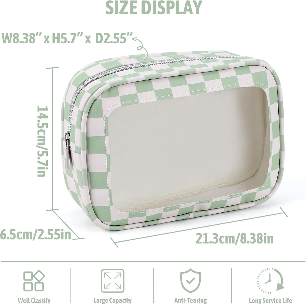 Diaper Bag Organizer Pouch Set,TSA Approved Toiletry Bag, Waterproof TPU Makeup Bag Set, Travel Organizer Bags for Women and Kids，Mothers Day Gifts