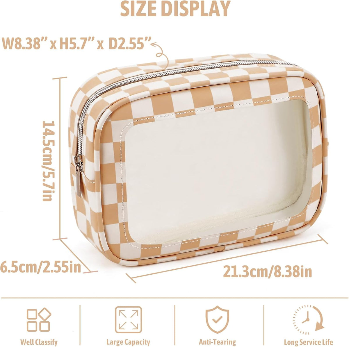 Diaper Bag Organizer Pouch Set,TSA Approved Toiletry Bag, Waterproof TPU Makeup Bag Set, Travel Organizer Bags for Women and Kids，Mothers Day Gifts