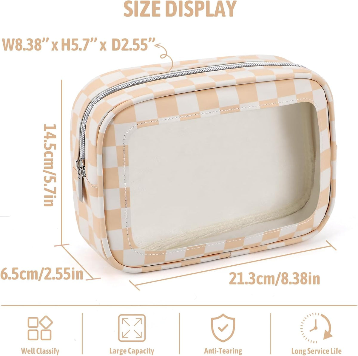 Diaper Bag Organizer Pouch Set,TSA Approved Toiletry Bag, Waterproof TPU Makeup Bag Set, Travel Organizer Bags for Women and Kids，Mothers Day Gifts