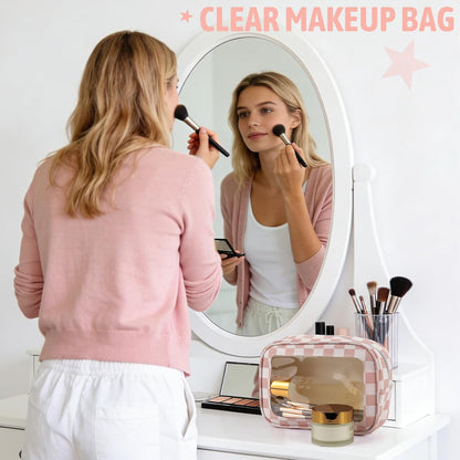 Diaper Bag Organizer Pouch Set,TSA Approved Toiletry Bag, Waterproof TPU Makeup Bag Set, Travel Organizer Bags for Women and Kids，Mothers Day Gifts
