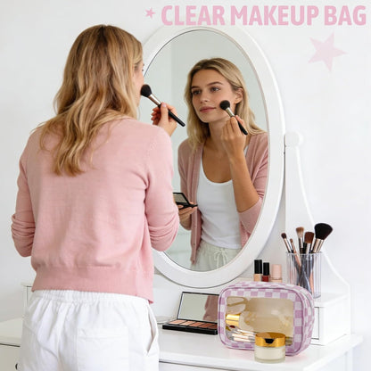 Diaper Bag Organizer Pouch Set,TSA Approved Toiletry Bag, Waterproof TPU Makeup Bag Set, Travel Organizer Bags for Women and Kids，Mothers Day Gifts