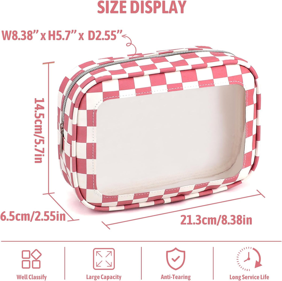 Diaper Bag Organizer Pouch Set,TSA Approved Toiletry Bag, Waterproof TPU Makeup Bag Set, Travel Organizer Bags for Women and Kids，Mothers Day Gifts