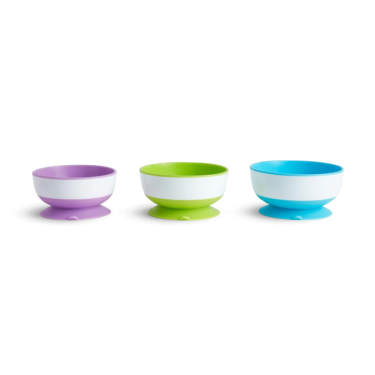® Snack Catcher® Toddler Snack Cups, 2 Pack, Blue/Green & Stay Put™ Suction Bowls for Babies and Toddlers, 3 Pack, Blue/Green/Purple
