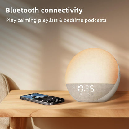 Sunrise Alarm Clock White Noise Machine: Natural Wake Up Light