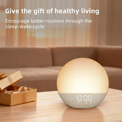 Sunrise Alarm Clock White Noise Machine: Natural Wake Up Light