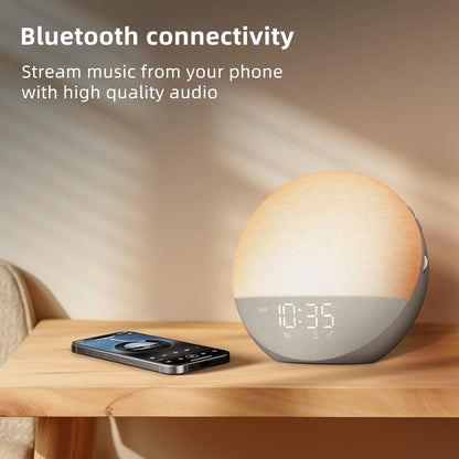 Sunrise Alarm Clock White Noise Machine: Natural Wake Up Light