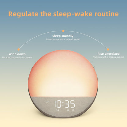 Sunrise Alarm Clock White Noise Machine: Natural Wake Up Light