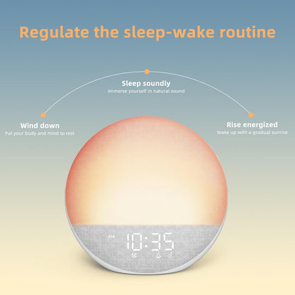 Sunrise Alarm Clock White Noise Machine: Natural Wake Up Light