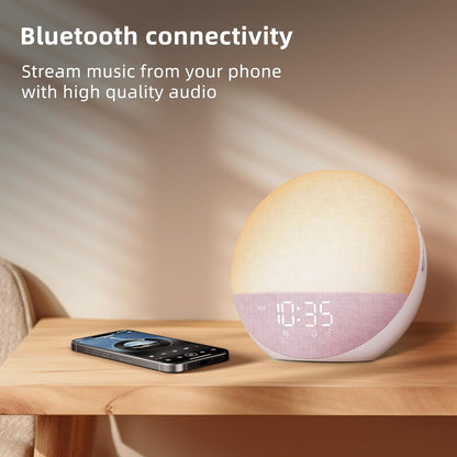 Sunrise Alarm Clock White Noise Machine: Natural Wake Up Light