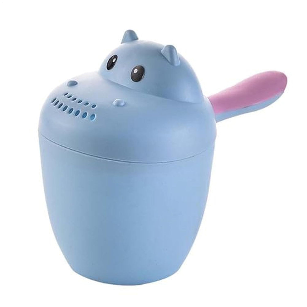 Hippopotamus Rinse Cup – Baby Rinser, Toddler Bath Tool | Soft Flow Shampoo Rinser for Babies and Kids, Bathing Pail for Eye Shielding Wash, Baby Shower Head Alternative for Daily Bathing Fun