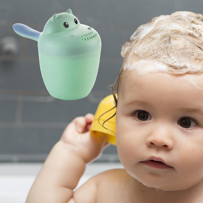 Hippopotamus Rinse Cup – Baby Rinser, Toddler Bath Tool | Soft Flow Shampoo Rinser for Babies and Kids, Bathing Pail for Eye Shielding Wash, Baby Shower Head Alternative for Daily Bathing Fun