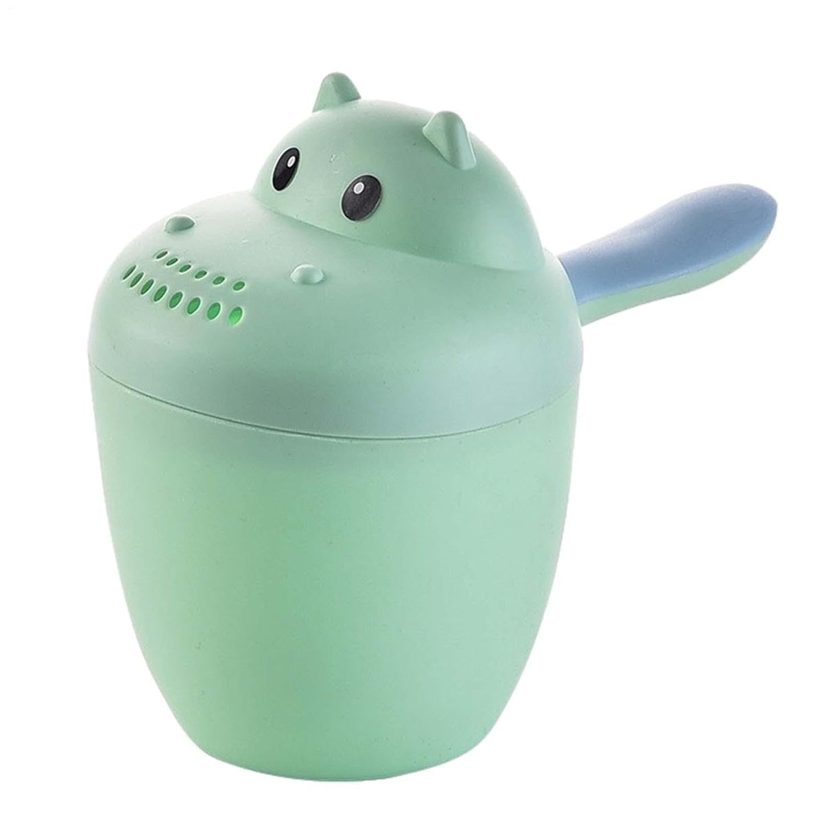 Hippopotamus Rinse Cup – Baby Rinser, Toddler Bath Tool | Soft Flow Shampoo Rinser for Babies and Kids, Bathing Pail for Eye Shielding Wash, Baby Shower Head Alternative for Daily Bathing Fun