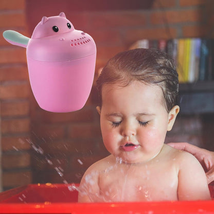 Hippopotamus Rinse Cup – Baby Rinser, Toddler Bath Tool | Soft Flow Shampoo Rinser for Babies and Kids, Bathing Pail for Eye Shielding Wash, Baby Shower Head Alternative for Daily Bathing Fun