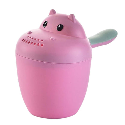 Hippopotamus Rinse Cup – Baby Rinser, Toddler Bath Tool | Soft Flow Shampoo Rinser for Babies and Kids, Bathing Pail for Eye Shielding Wash, Baby Shower Head Alternative for Daily Bathing Fun