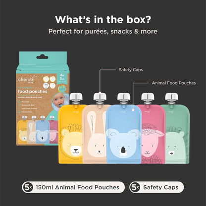 5oz Reusable Baby Food Pouches