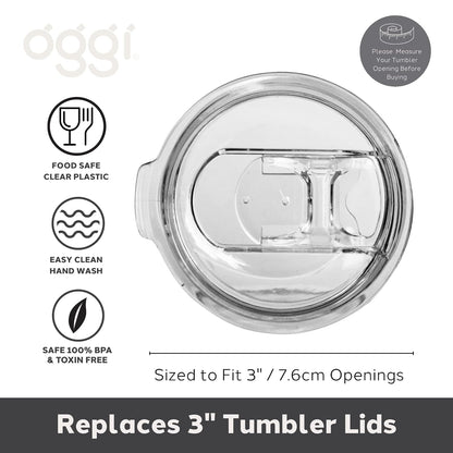Clear Slider Replacement Lid (Wine Tumblers)
