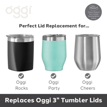 Clear Slider Replacement Lid (Wine Tumblers)