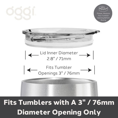 Clear Slider Replacement Lid (Wine Tumblers)