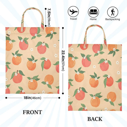 Peaches Flowers Waterproof Travel Laundry Bag Washable 2 Count