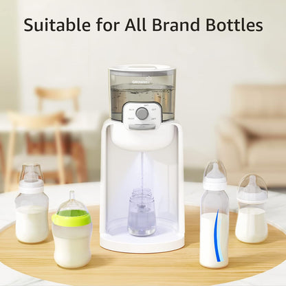 Instant Baby Bottle Warmer with Night Light, Precise 4-Temp Control | Warm Water Ready in Seconds, Formula Preparation Made Easy, 72H Smart Thermostat, Detachable Tank, Midnight Feeding Essential