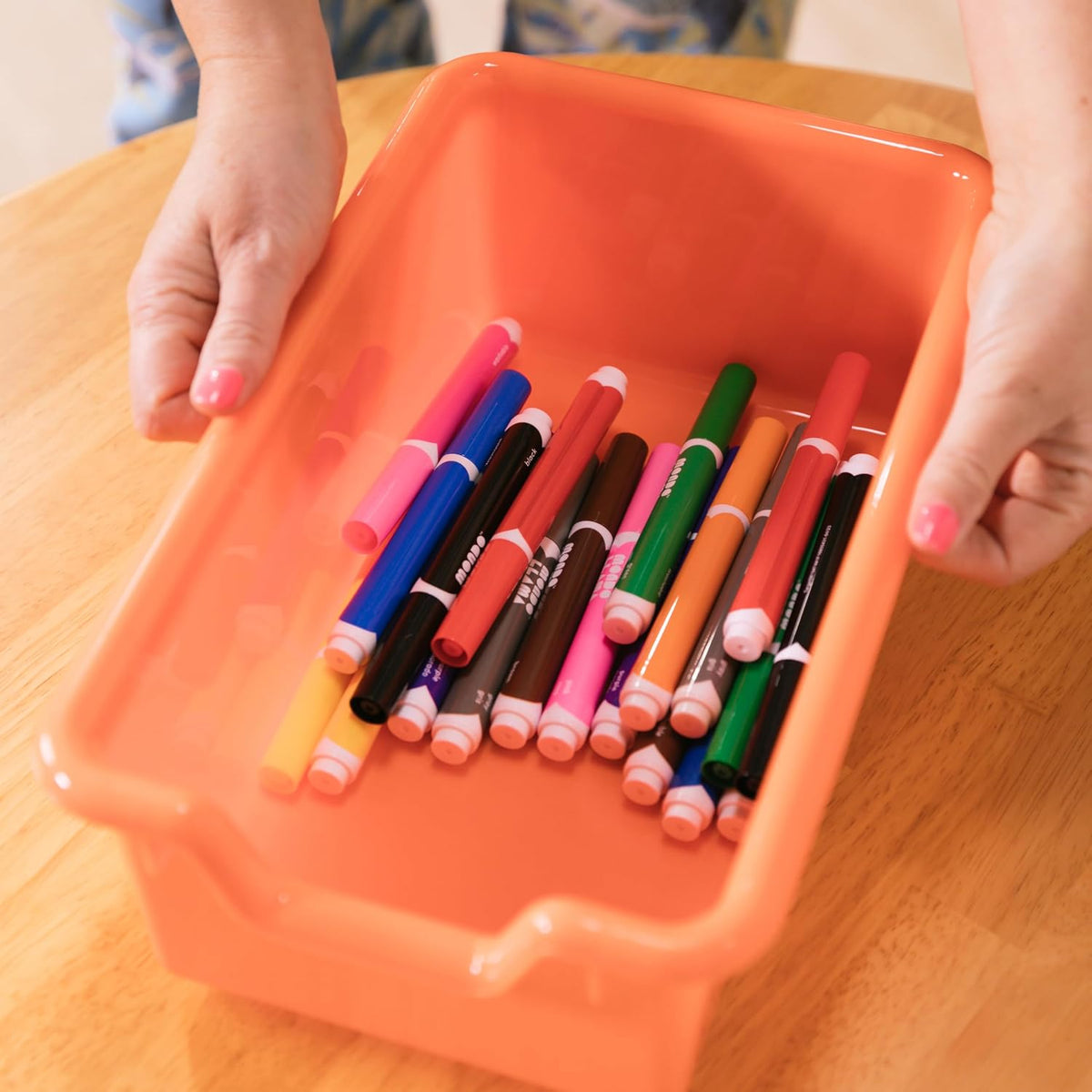 15-Bin Mobile Organizer with Shelf, Removable Bins, Sand/Assorted