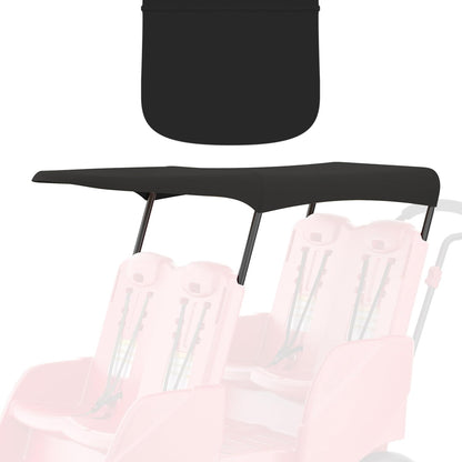 Gaggle Parade 4 Buggy Sun & Rain Fabric Canopy, Black