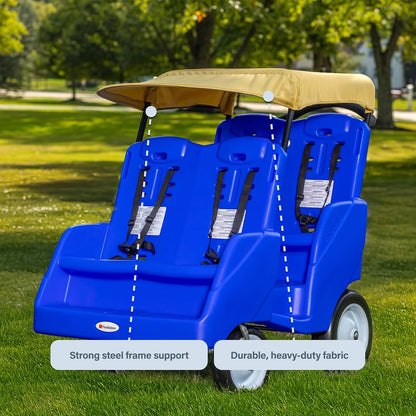 Gaggle Parade 4 Buggy Sun & Rain Fabric Canopy, Black