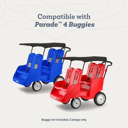 Gaggle Parade 4 Buggy Sun & Rain Fabric Canopy, Black