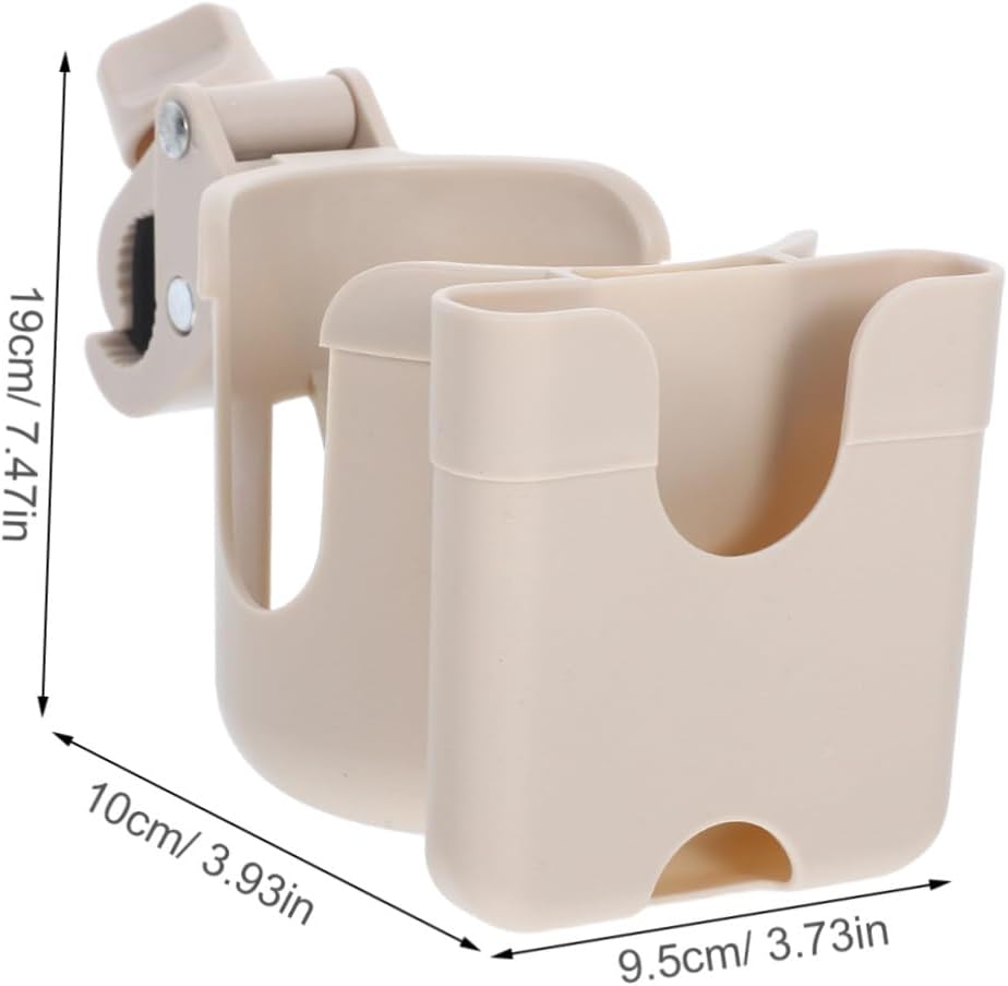 Multi-Functional Stroller Drink Holder with Phone Mount and Bottle Organizer Cup Holder Rack for Bikes Scooters and Kayaks Easy Install Double-Lock System