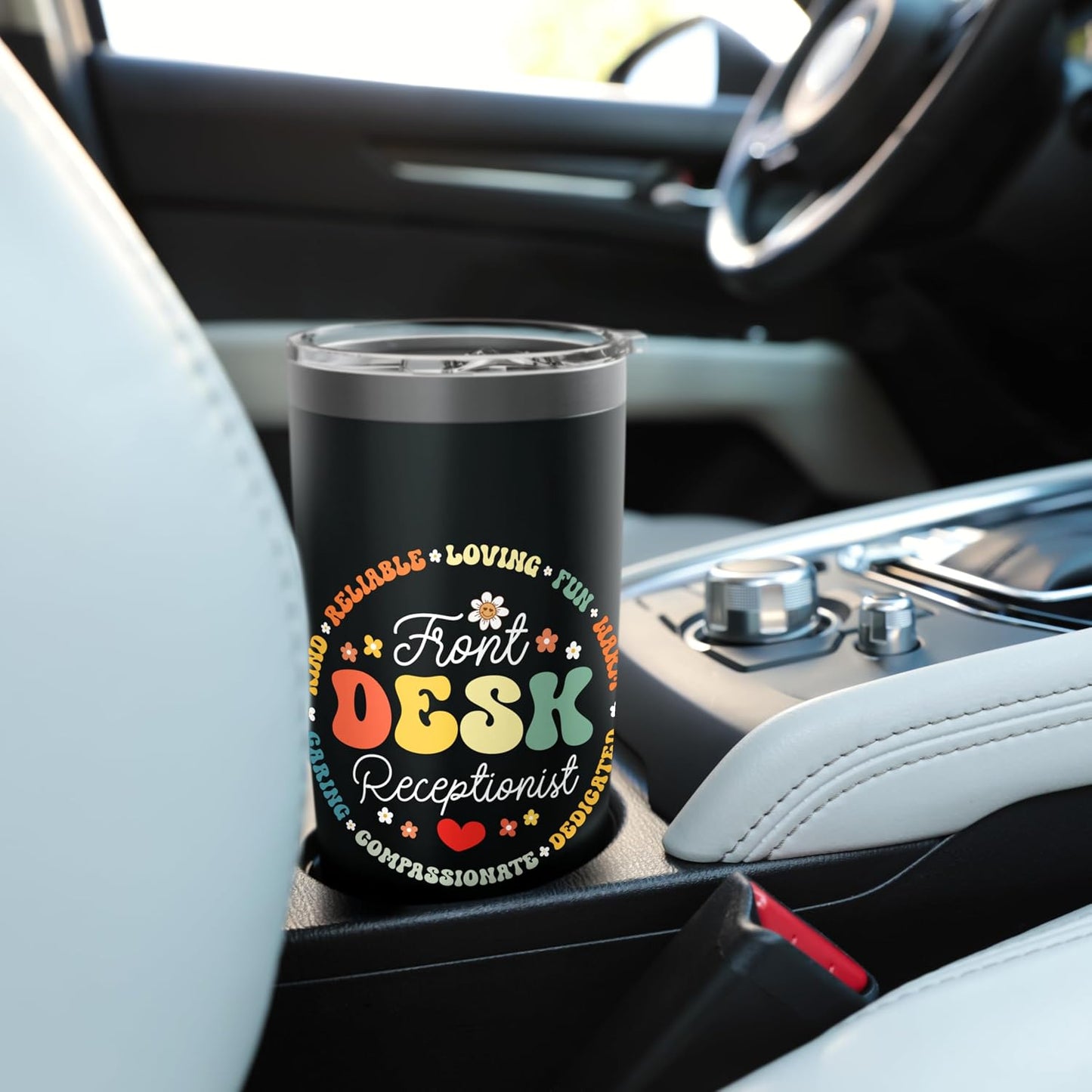 Front Desk Receptionist Appreciation Admin Squad Stainless Steel Insulated Tumbler