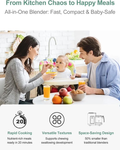Baby Food Maker, Baby Food Processor with Steam & Grinding