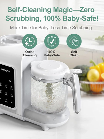 Baby Food Maker, Baby Food Processor with Steam & Grinding