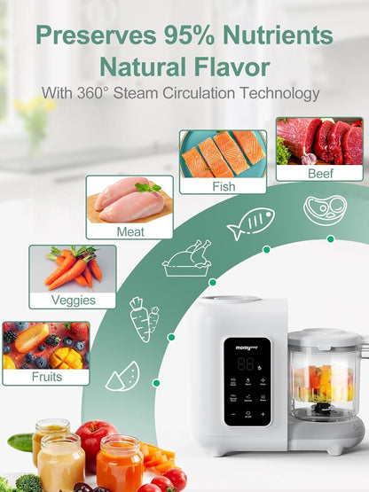 Baby Food Maker, Baby Food Processor with Steam & Grinding