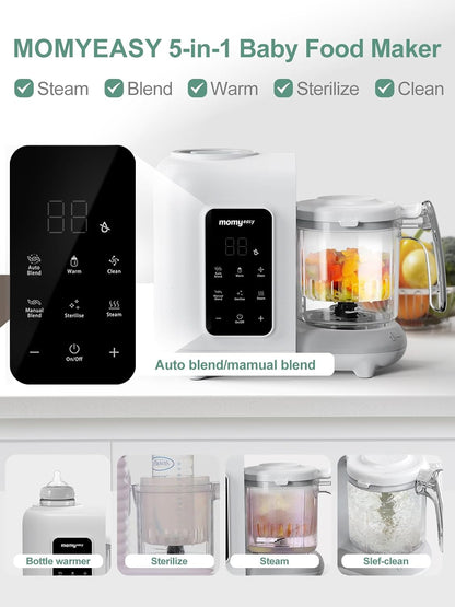 Baby Food Maker, Baby Food Processor with Steam & Grinding