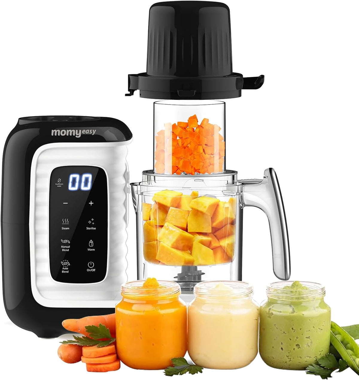 Baby Food Maker, Baby Food Processor with Steam & Grinding