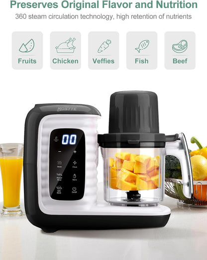 Baby Food Maker, Baby Food Processor with Steam & Grinding