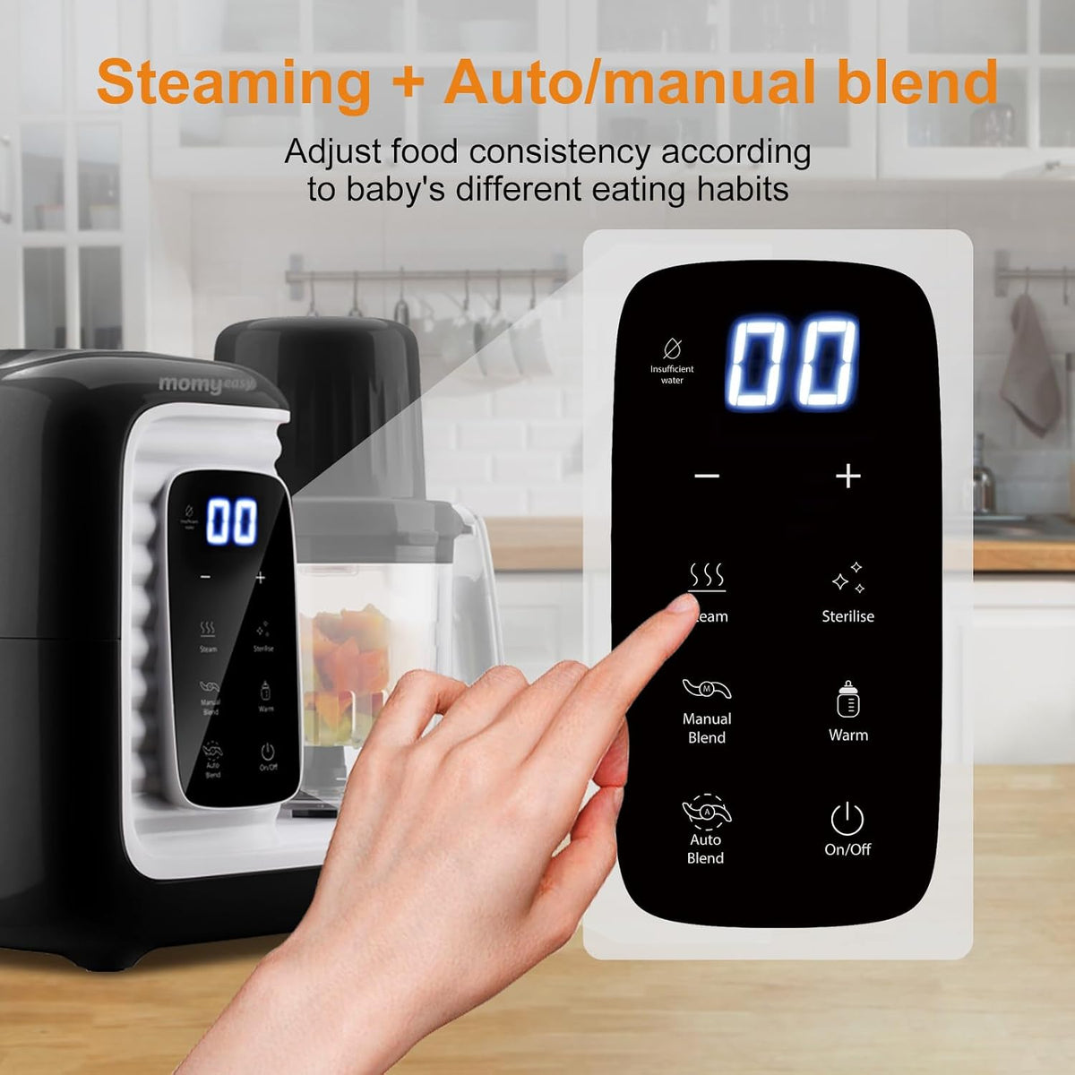 Baby Food Maker, Baby Food Processor with Steam & Grinding