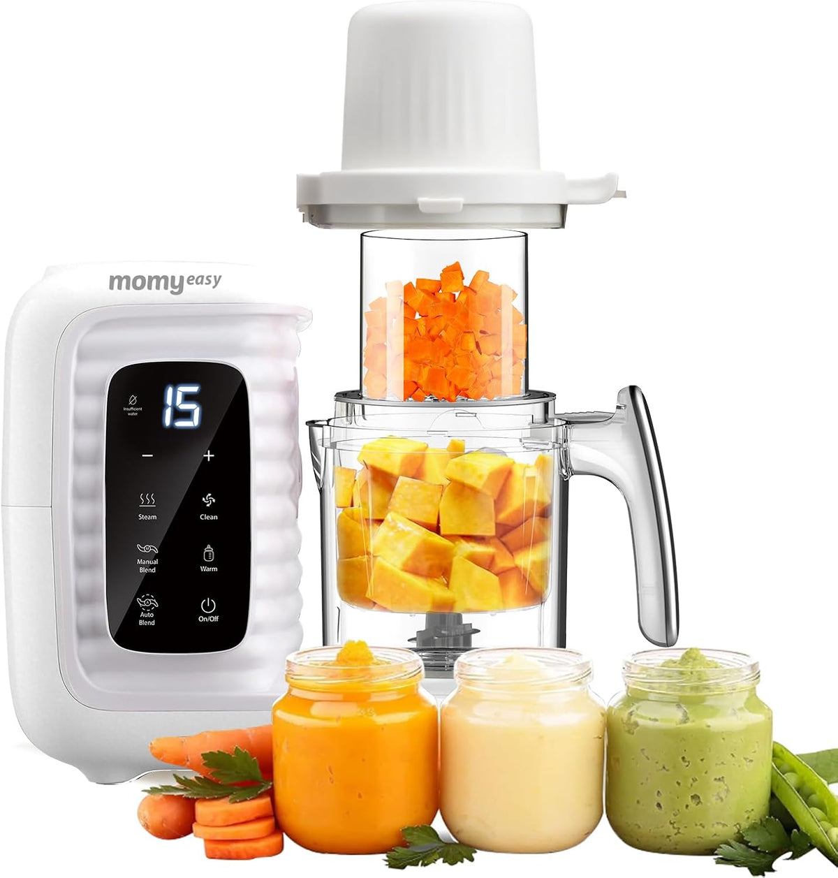 Baby Food Maker, Baby Food Processor with Steam & Grinding